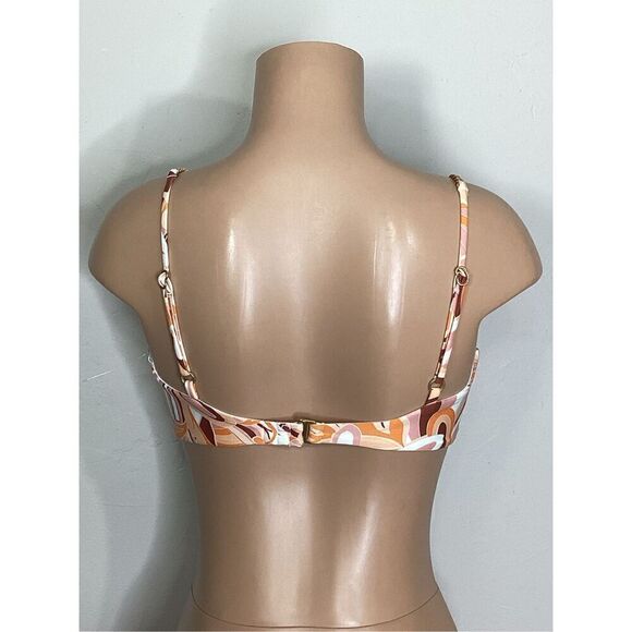 New. L*SPACE orange paisley chain bikini top. Medium. Retails $99 - Picture 8 of 11